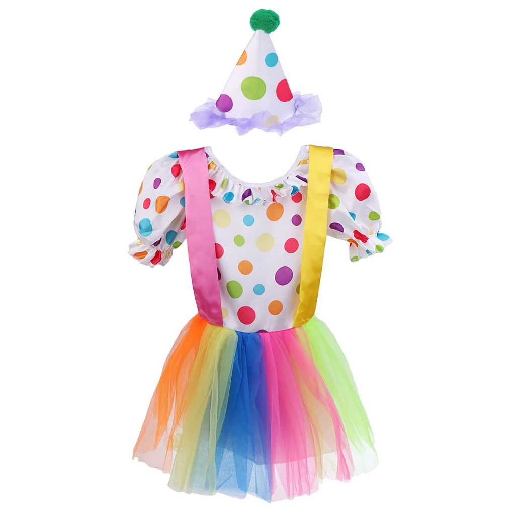 Lovely Polka Dot Girl Clown Costume Tutu Lace Dress Hat Circus Party Fancy Dress
Lovely Polka Dot Girl Clown Costume Tutu Lace Dress Hat Circus Party Fancy Dress