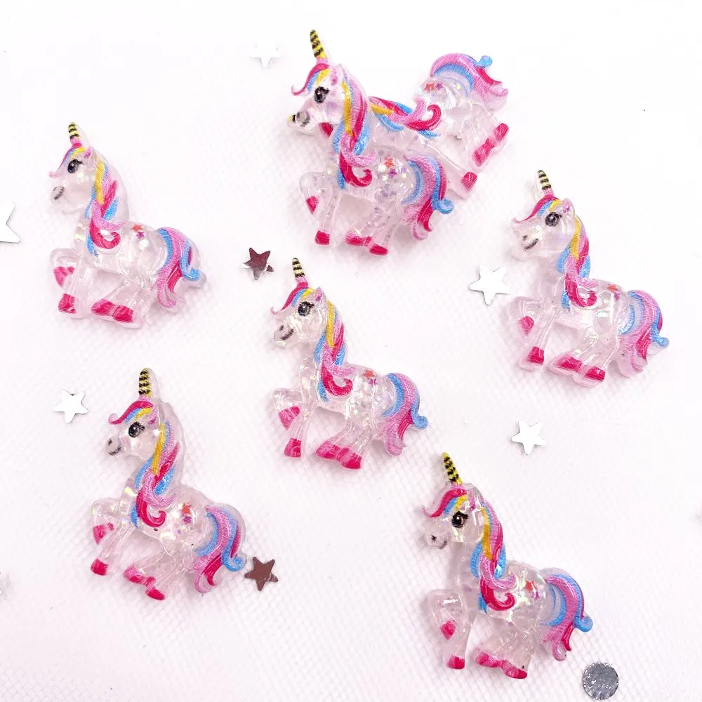 Набор из 10 блестящих кабошонов единорогов Diy Super Paradise 
Набор из 10 блестящих кабошонов единорогов Diy Super Paradise