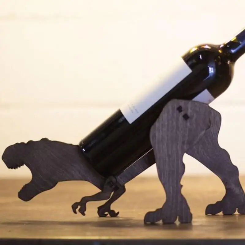 Wooden Tyrannosaurus Wine Bottle Holder European Creative Ornament Animal Wine Rack Wine Glass Rack Craft Decoration Bar Tools
Wooden Tyrannosaurus Wine Bottle Holder European Creative Ornament Animal Wine Rack Wine Glass Rack Craft Decoration Bar Tools