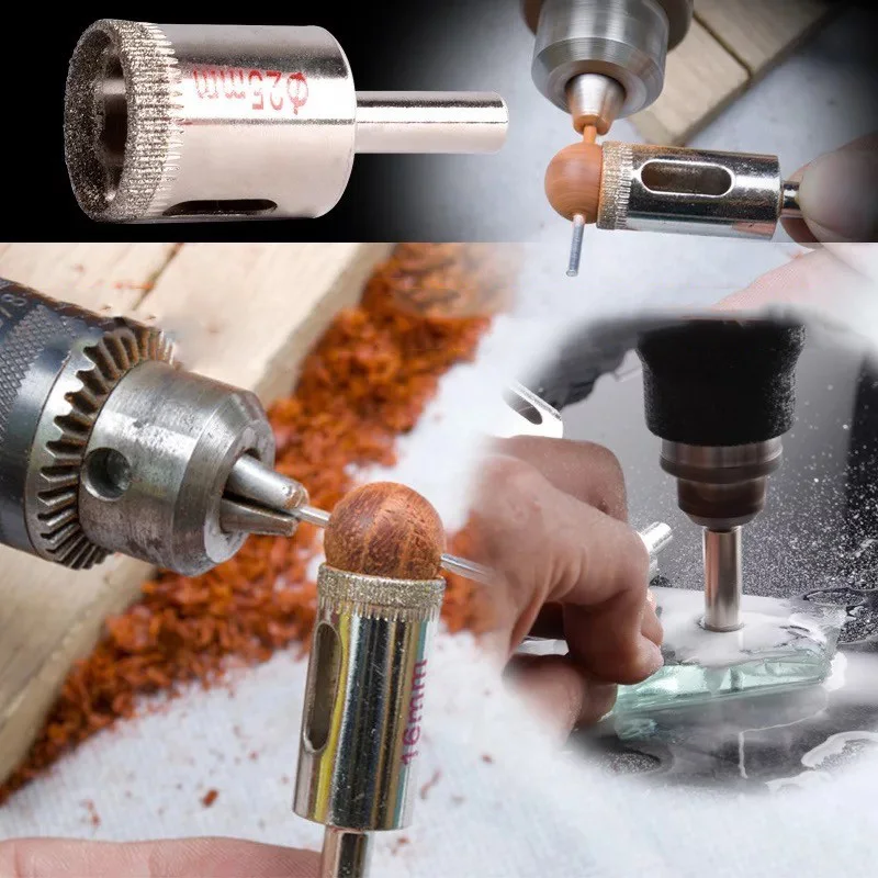 15pcs Plated Drill Bit Glass Holes Maker 6-50mm Hole Cutter for Glass Marble Diamond Coated Tile Hole Saws DC120
15pcs Plated Drill Bit Glass Holes Maker 6-50mm Hole Cutter for Glass Marble Diamond Coated Tile Hole Saws DC120