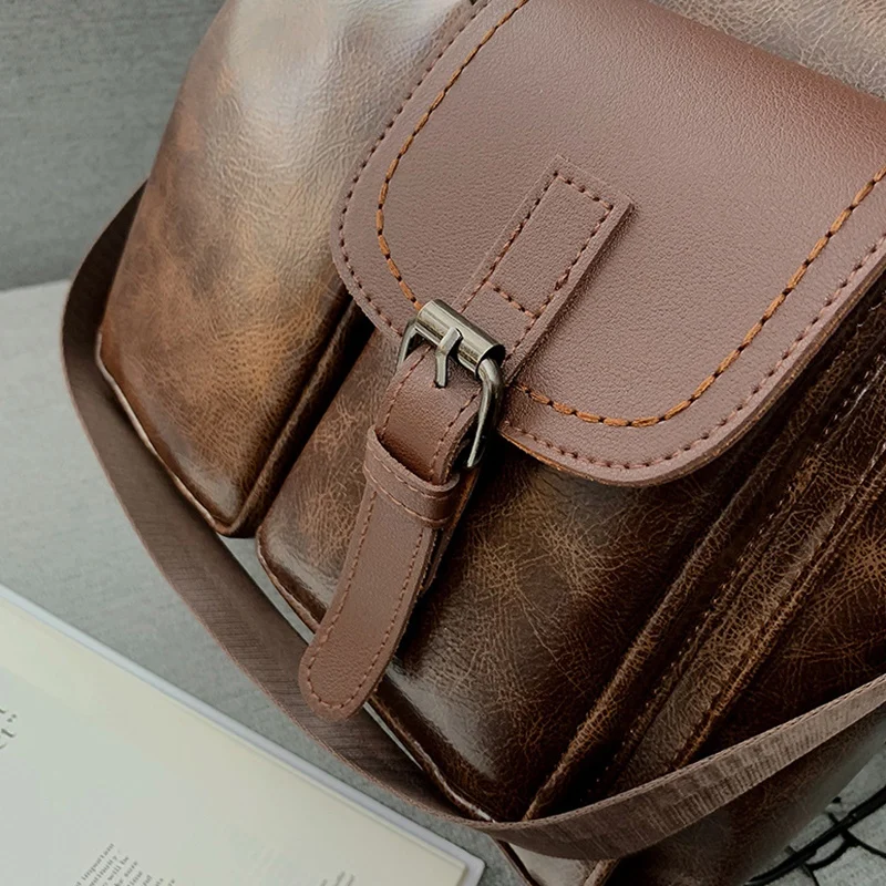 NEW-PU Leather Women's Backpack Fashion College Style Student Youth Backpack School Bag Retro Shoulder Bag
NEW-PU Leather Women's Backpack Fashion College Style Student Youth Backpack School Bag Retro Shoulder Bag