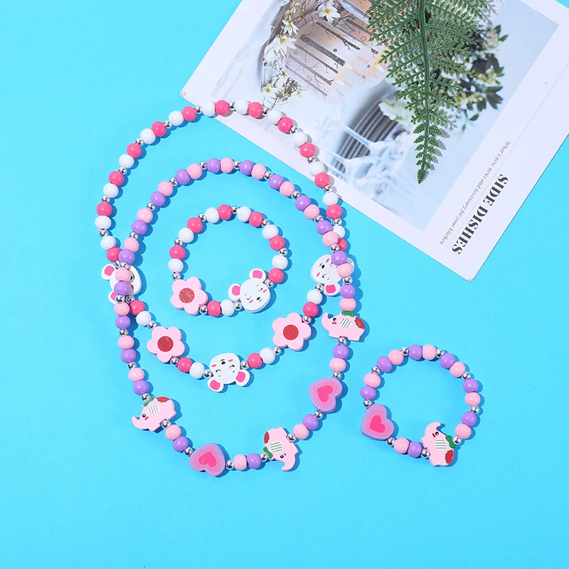 Fashion Cute Cartoon Wooden Jewelry Set Flower Animal Children Jewelry Child Necklace Bracelet For Kids Birthday Christmas Gifts
Fashion Cute Cartoon Wooden Jewelry Set Flower Animal Children Jewelry Child Necklace Bracelet For Kids Birthday Christmas Gifts
