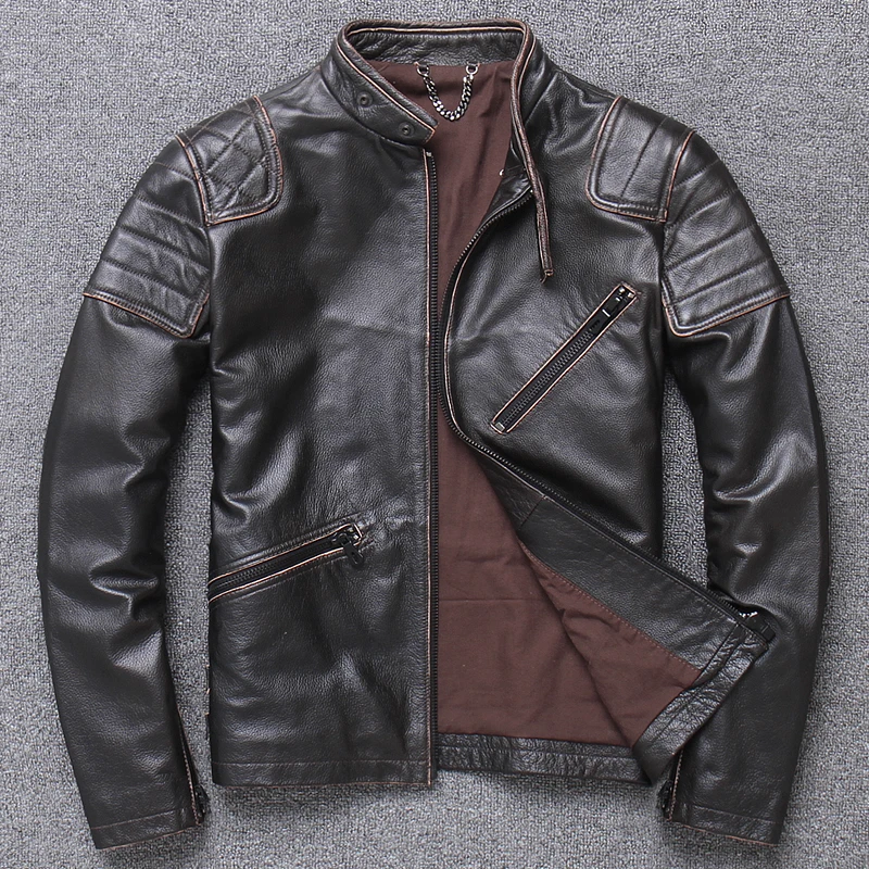 Free shipping.2020 100% Genuine Leather jacket.Vintage cowhide coat,fashion biker style jacket for man.plus size slim sales
Free shipping.2020 100% Genuine Leather jacket.Vintage cowhide coat,fashion biker style jacket for man.plus size slim sales