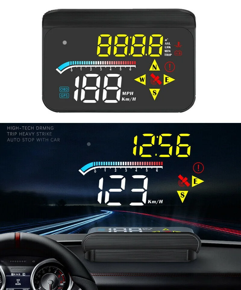Vehicle-mounted Digital GPS Head-up Display Gauge Speeding Speedometer Warning Alarm
Vehicle-mounted Digital GPS Head-up Display Gauge Speeding Speedometer Warning Alarm