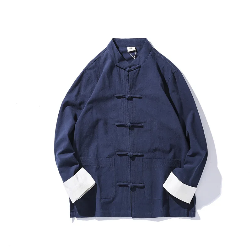 Chinese Style Mens Tops Tang Suit Linen Long Sleeve Solid Traditional Kung Fu China Style Hanfu Shirt Plus Size M-5XL
Chinese Style Mens Tops Tang Suit Linen Long Sleeve Solid Traditional Kung Fu China Style Hanfu Shirt Plus Size M-5XL