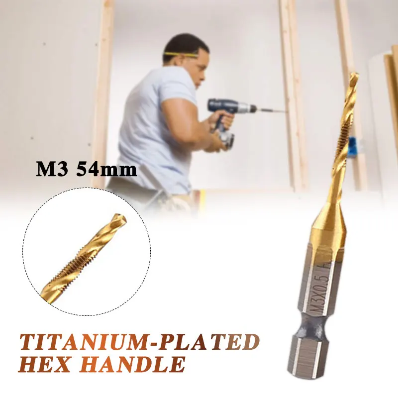 Titanium Coated Drill Metric Machinery Factory Implement Hex Shank Drill Strong M3 Tools Accessories Metric Tap Drill Repair
Titanium Coated Drill Metric Machinery Factory Implement Hex Shank Drill Strong M3 Tools Accessories Metric Tap Drill Repair