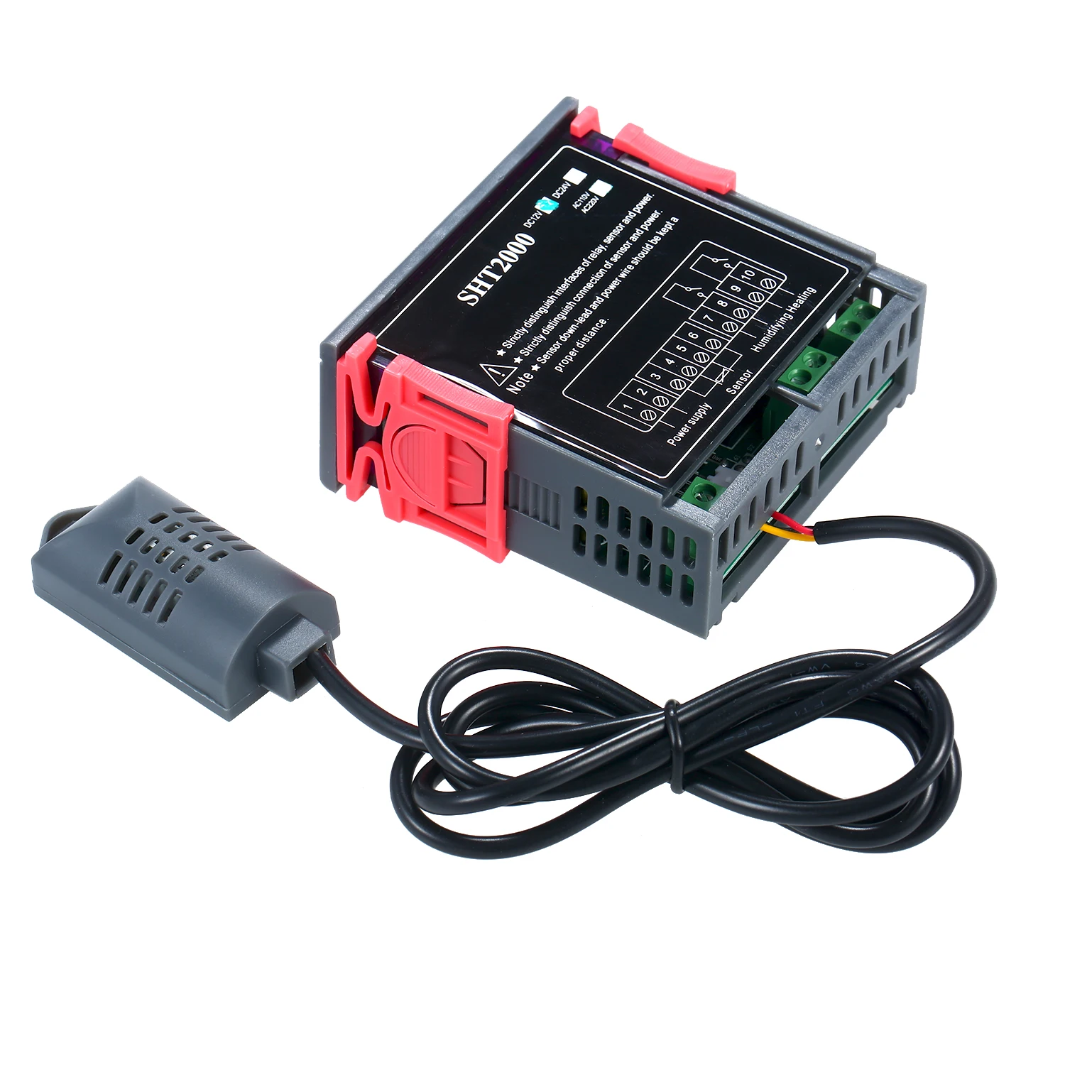 Temperature&Humidity Controller Digital Display Thermoregulator Thermostat Humidistat Hygrometer Integrated Sensor Probe Relay
Temperature&Humidity Controller Digital Display Thermoregulator Thermostat Humidistat Hygrometer Integrated Sensor Probe Relay