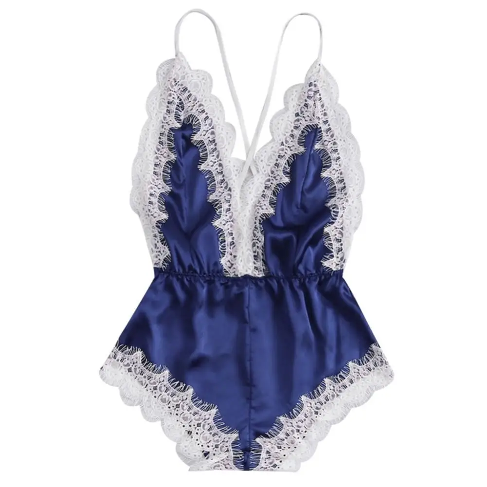 pijama mujer Fashion nightwear satin Sissy Women Sexy Girl V-neck Lace Splice Sleepwear Nighty pyjama femme
pijama mujer Fashion nightwear satin Sissy Women Sexy Girl V-neck Lace Splice Sleepwear Nighty pyjama femme