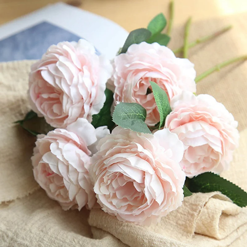 Artificial Bouquet 5 Head Western Rose Peony Bouquet DIY Wedding Party Fake Plants Home Indoor Wedding Decoration Flower
Artificial Bouquet 5 Head Western Rose Peony Bouquet DIY Wedding Party Fake Plants Home Indoor Wedding Decoration Flower
