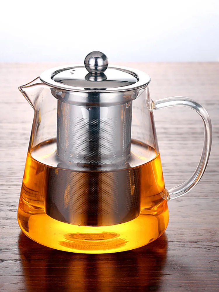 Thickened glass teapot heat-resistant flower teapot pot with stainless steel filter teapot tea set teapots are teapot filter
Thickened glass teapot heat-resistant flower teapot pot with stainless steel filter teapot tea set teapots are teapot filter