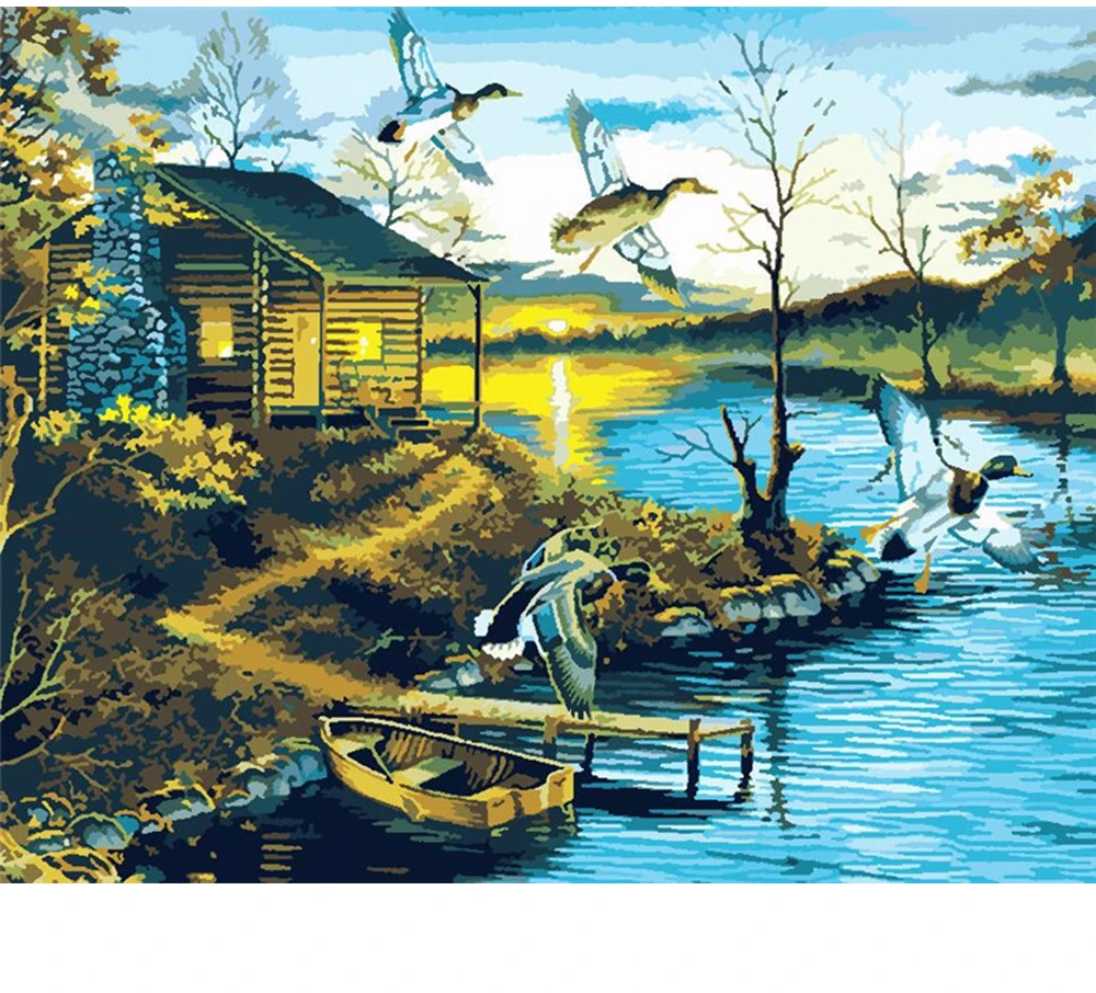 CraftArtGo Painting By Numbers Landscape Drawing On Canvas HandPainted Gift Picture By Number Waterfall Kits Home Decoration
CraftArtGo Painting By Numbers Landscape Drawing On Canvas HandPainted Gift Picture By Number Waterfall Kits Home Decoration