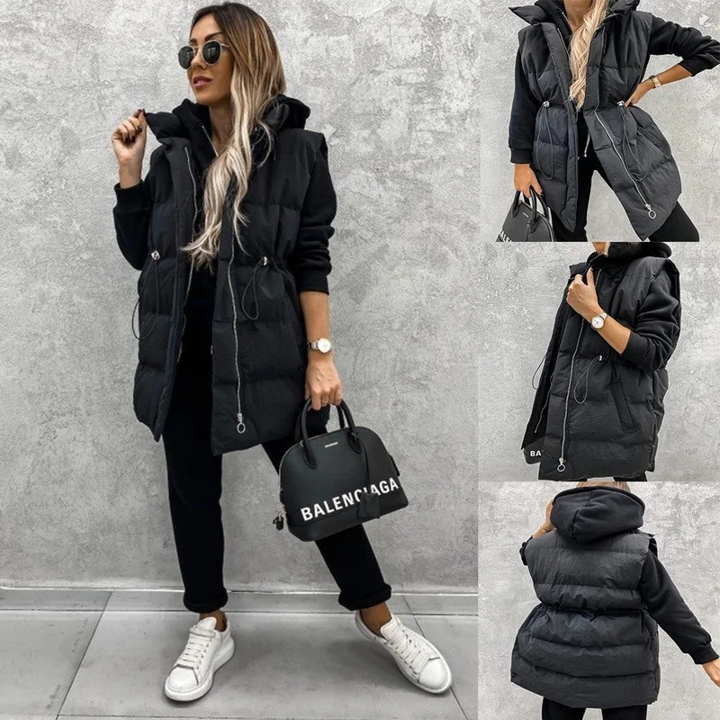 New 2022 Autumn Winter Women Sleeveless Vest Cotton Padded Coats Stand Collar Lady Clothing Veste Mujer Gilet Femme Y985
New 2022 Autumn Winter Women Sleeveless Vest Cotton Padded Coats Stand Collar Lady Clothing Veste Mujer Gilet Femme Y985