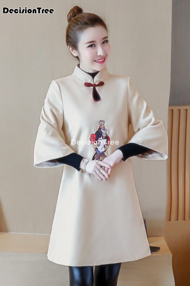 2021 chinese chinese mujer costume cheongsam lady coat tea suit qipao traditional qipao jacket women outerwear qipao trench coat 
2021 chinese chinese mujer costume cheongsam lady coat tea suit qipao traditional qipao jacket women outerwear qipao trench coat