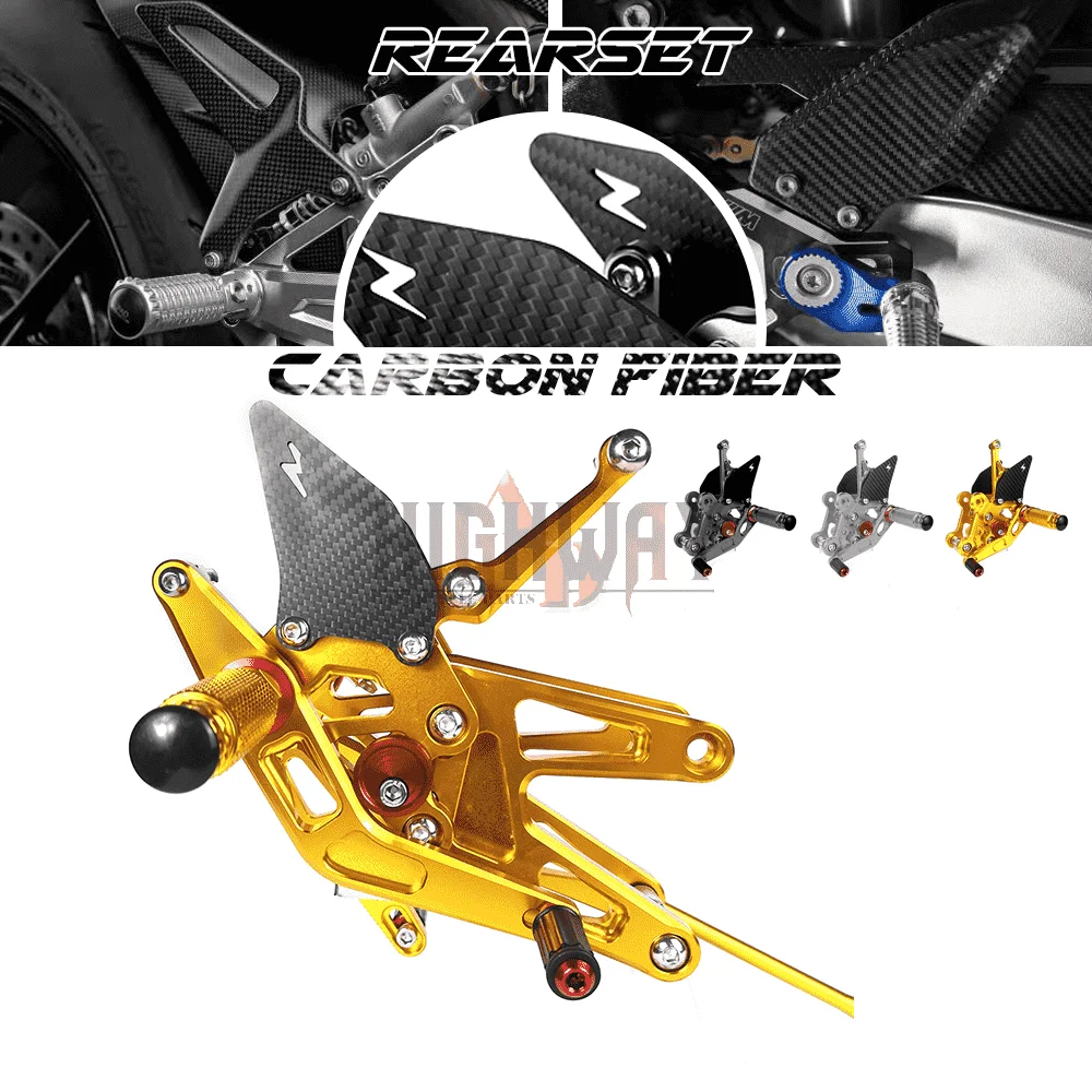 Carbon Fiber & CNC Motorcycle Rear Set Footrest Pegs Rearset Accessories For YAMAHA YZF-R6 YZFR6 2003-2005
Carbon Fiber & CNC Motorcycle Rear Set Footrest Pegs Rearset Accessories For YAMAHA YZF-R6 YZFR6 2003-2005