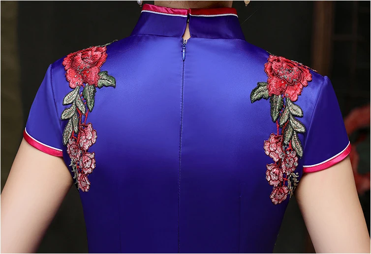 Ladies Polyester Cheongsam Flower Spring Chinese style Mandarin Collar Long Dress Womens Qipao Slim Party Dresses Vestido S-5XL
Ladies Polyester Cheongsam Flower Spring Chinese style Mandarin Collar Long Dress Womens Qipao Slim Party Dresses Vestido S-5XL