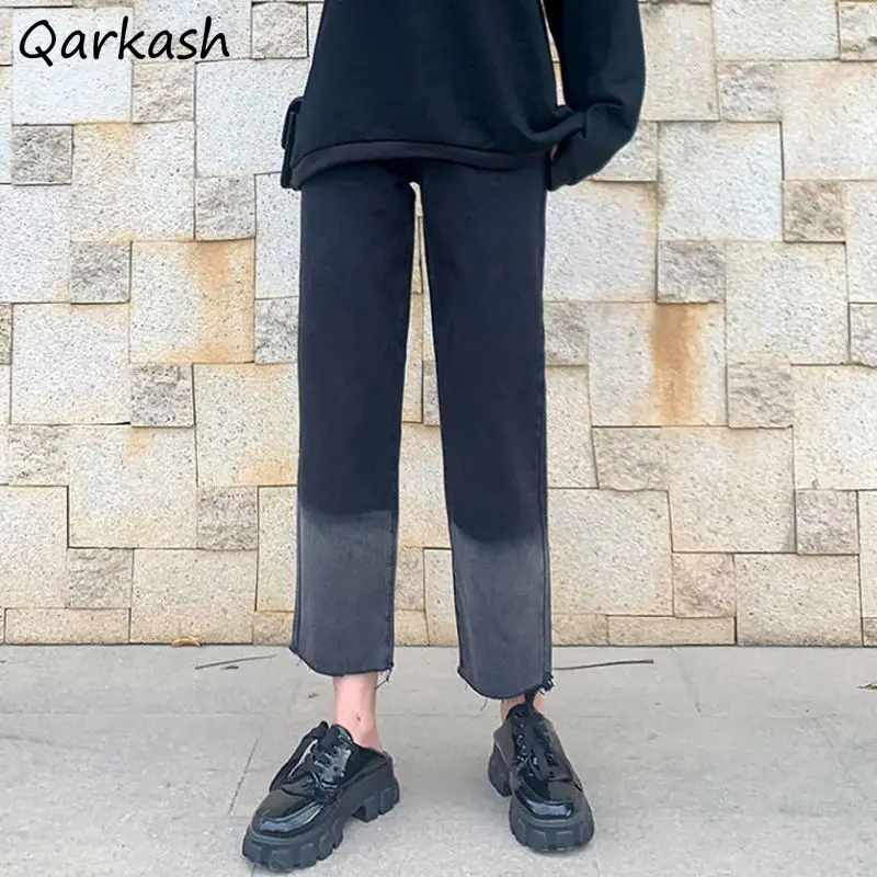 Jeans Women Ankle-length Fashionable Spliced Simple Harajuku High Street Washed Design Straight Leg All-match Cool Leisure Girls
Jeans Women Ankle-length Fashionable Spliced Simple Harajuku High Street Washed Design Straight Leg All-match Cool Leisure Girls
