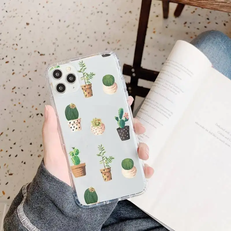 Cartoon Cactus green plant Phone Case Transparent for iPhone 11 12 mini pro XS MAX 8 7 6 6S Plus X 5S SE 2020 XR
Cartoon Cactus green plant Phone Case Transparent for iPhone 11 12 mini pro XS MAX 8 7 6 6S Plus X 5S SE 2020 XR