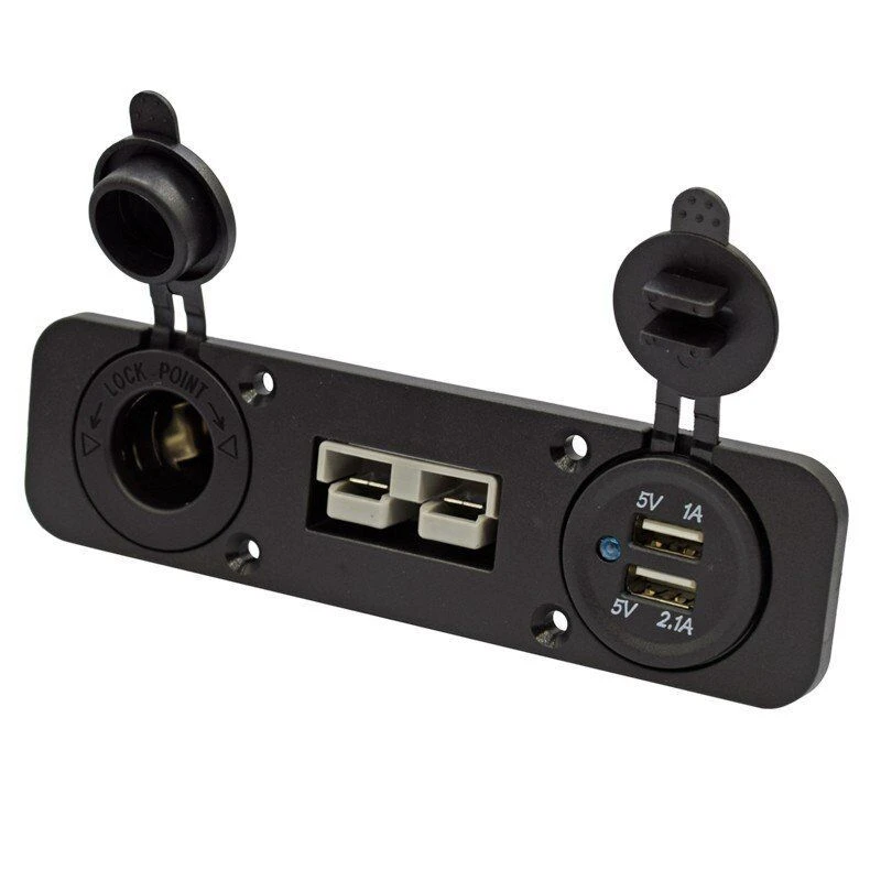 Flush Mount Anderson Plug Socket Double USB Charger Socket Panel for Caravan Camper Boat Truck
Flush Mount Anderson Plug Socket Double USB Charger Socket Panel for Caravan Camper Boat Truck
