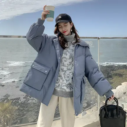 2021 New Women's Winter Jacket Coats Warm Overcoat Bread Hooded Short Loose Cotton Padded Female Young Outerwear Clothing M15 
2021 New Women's Winter Jacket Coats Warm Overcoat Bread Hooded Short Loose Cotton Padded Female Young Outerwear Clothing M15