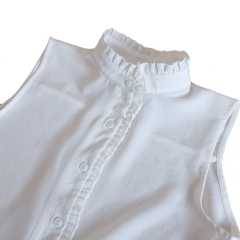 new sleeveless women tops and blouses wear in spring and summer work wear fake collar in autumn and winter white and black shirt
new sleeveless women tops and blouses wear in spring and summer work wear fake collar in autumn and winter white and black shirt