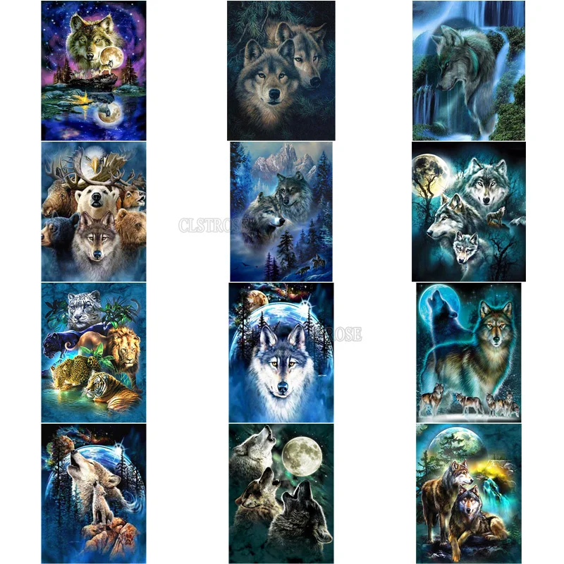 5D Diamond Painting Wolf Fantasy Animal Gaze Picture and The Bright Full Moon On The Starry Sky Modern Style Living Room Wall
5D Diamond Painting Wolf Fantasy Animal Gaze Picture and The Bright Full Moon On The Starry Sky Modern Style Living Room Wall