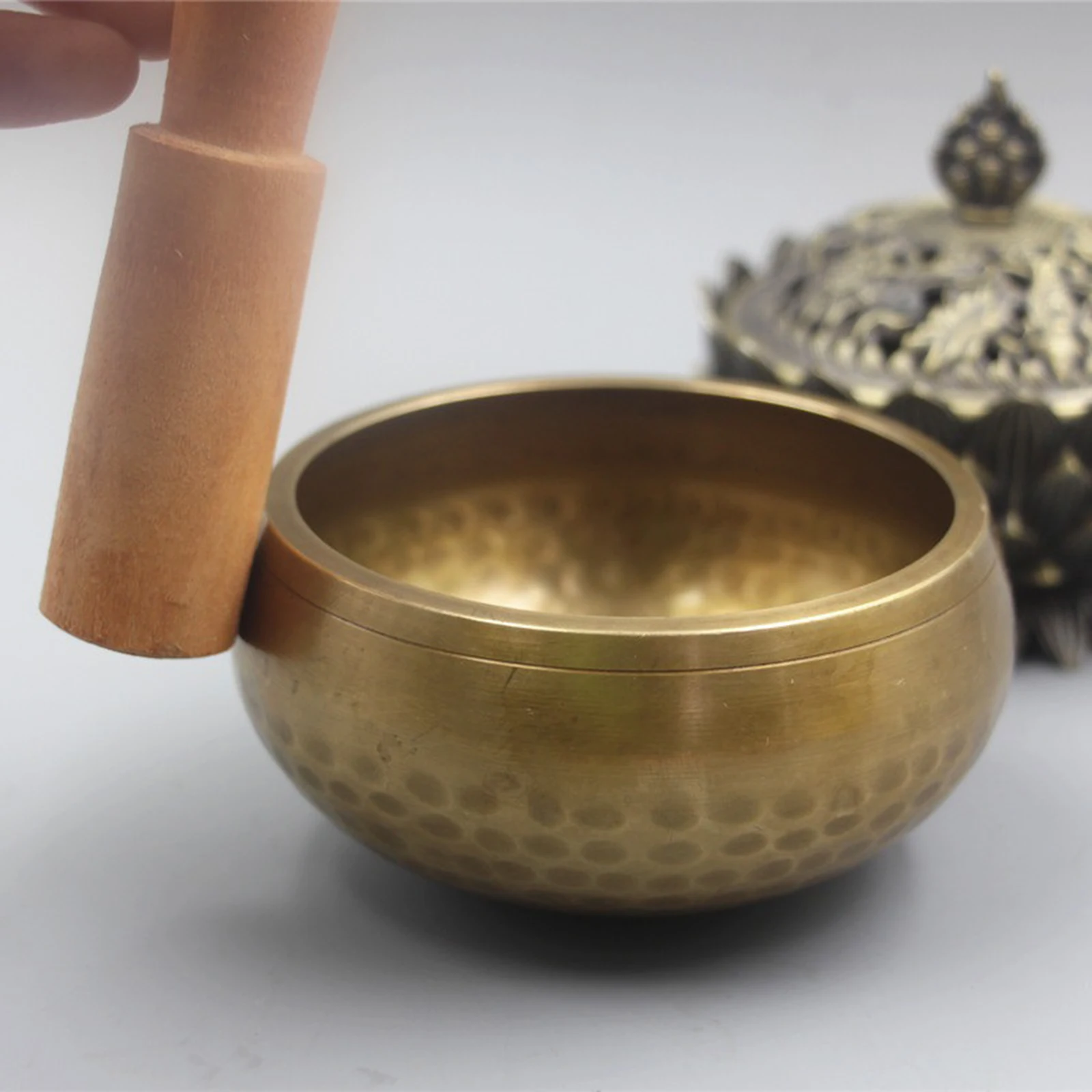 Peach Stick Metal Bowl Tibetan Singing Bowl Set Percussion Instrument 5.5 Cm In Height 8.5 Cm In Diameter Metal Singing Bowl
Peach Stick Metal Bowl Tibetan Singing Bowl Set Percussion Instrument 5.5 Cm In Height 8.5 Cm In Diameter Metal Singing Bowl