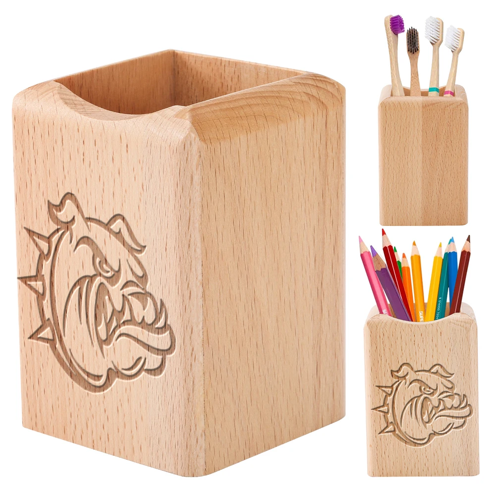 Pencil Holder Makeup Brush Organizer Black Walnut Beech Wooden with Bulldog Desktop Stationery Pens Storage Box for Desk Kid
Pencil Holder Makeup Brush Organizer Black Walnut Beech Wooden with Bulldog Desktop Stationery Pens Storage Box for Desk Kid