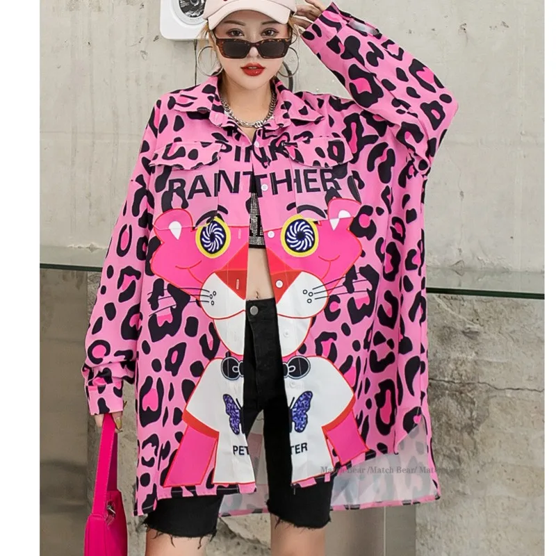 Red Women Leopard Printed Blouse 2021 Spring And Summer Women Cartoon Printed Blouse Female Casual Blouse Z620
Red Women Leopard Printed Blouse 2021 Spring And Summer Women Cartoon Printed Blouse Female Casual Blouse Z620