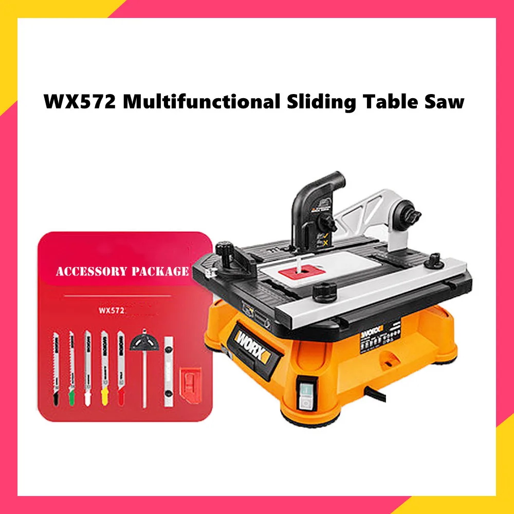 WX572 Multifunctional Table Panel Saw Curve Saw Woodworking Table Sawing Machine For Wood/PVC/Aluminum/Tile Cutting 220V 650W
WX572 Multifunctional Table Panel Saw Curve Saw Woodworking Table Sawing Machine For Wood/PVC/Aluminum/Tile Cutting 220V 650W