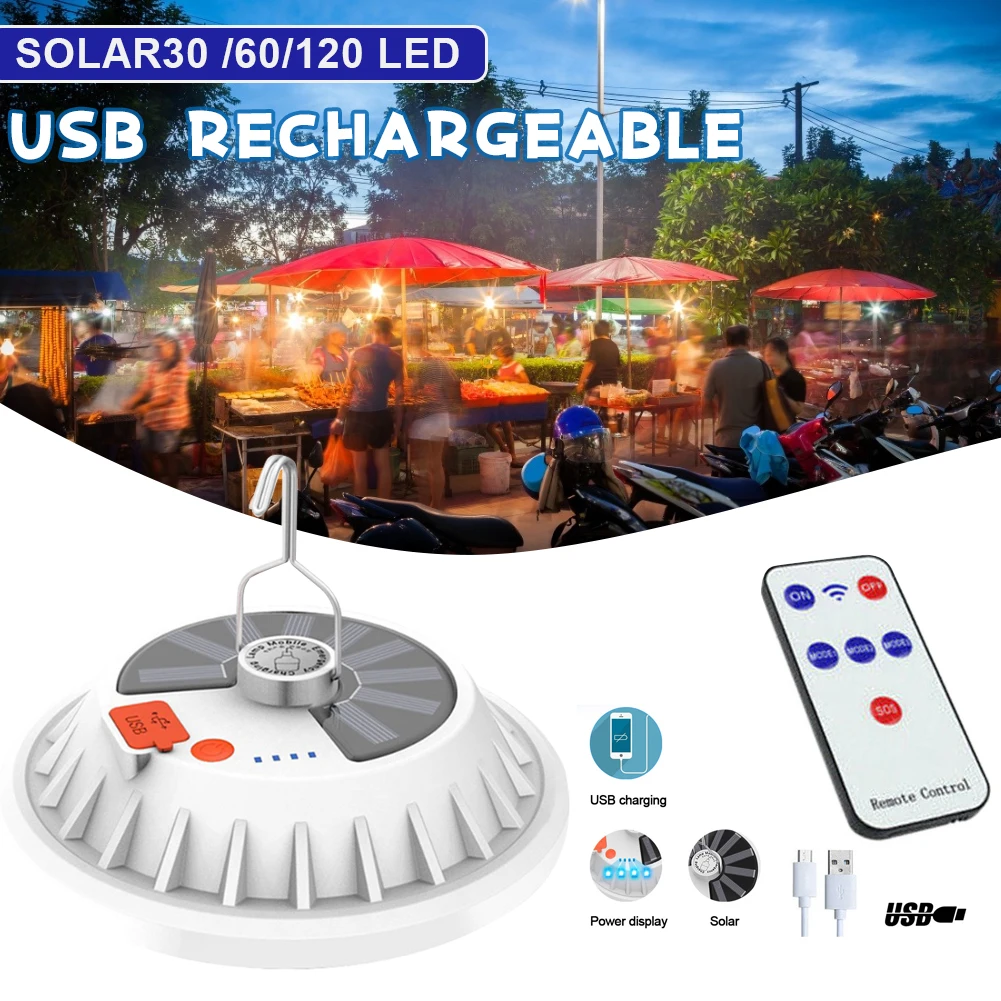 2 in 1 300w LED Camping Lantern Rechargeable Solar Remote Control Led Camping Light Emergency Work Light for Hiking and Camping
2 in 1 300w LED Camping Lantern Rechargeable Solar Remote Control Led Camping Light Emergency Work Light for Hiking and Camping