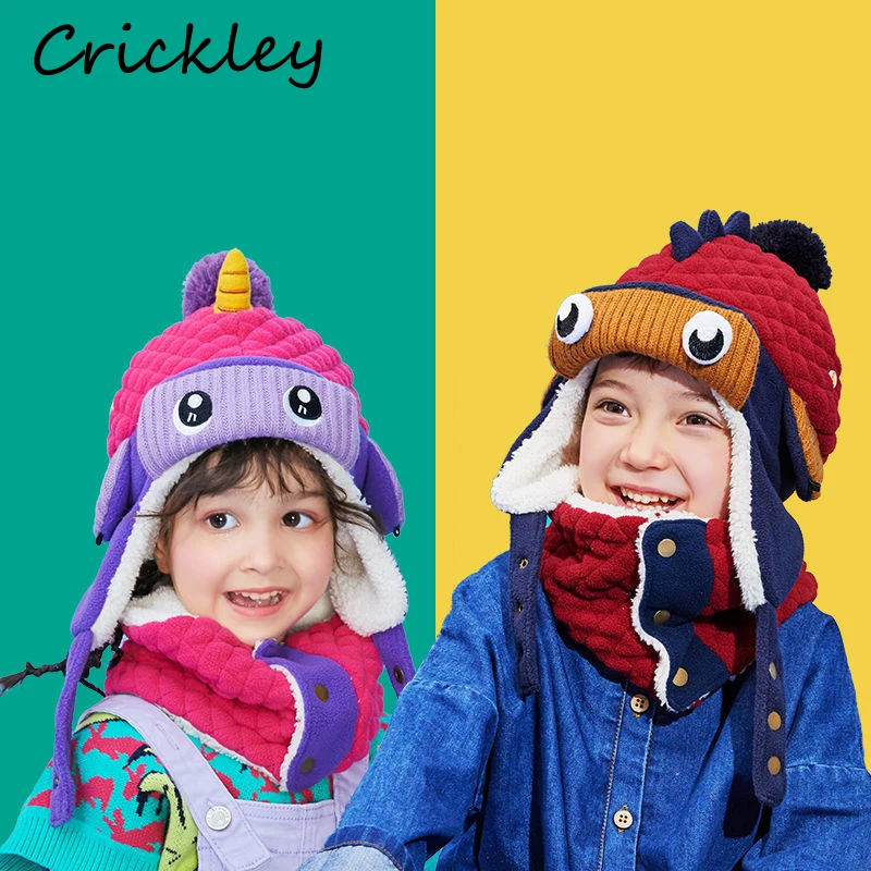 High Quality Winter Warm Kids Hat Cartoon Unicorn Modelling Hats for 1-8 Years Boys Girls Cotton Lambs Wool Ushanka Children Cap
High Quality Winter Warm Kids Hat Cartoon Unicorn Modelling Hats for 1-8 Years Boys Girls Cotton Lambs Wool Ushanka Children Cap