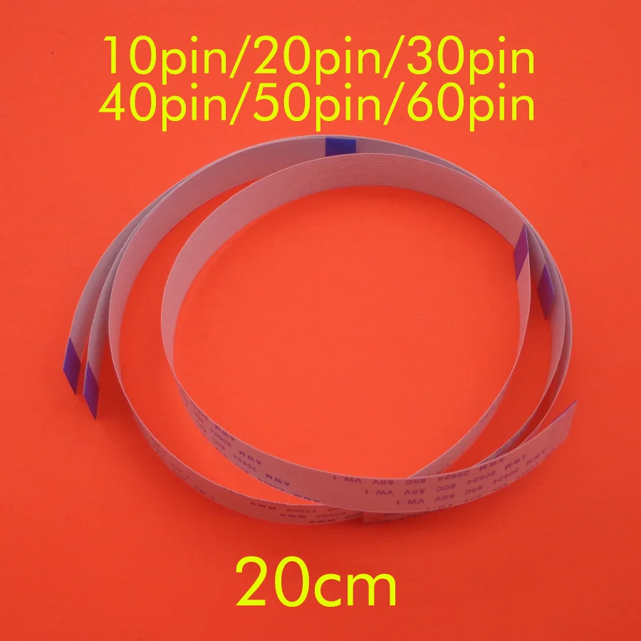 2pcs FFC/FPC Flat Flex Cable 10Pin 20Pin 30Pin 40Pin 50Pin 60Pin Type A/B 0.5mm Pitch AWM VW-1 20624 80C 60V Length 20cm/200mm
2pcs FFC/FPC Flat Flex Cable 10Pin 20Pin 30Pin 40Pin 50Pin 60Pin Type A/B 0.5mm Pitch AWM VW-1 20624 80C 60V Length 20cm/200mm