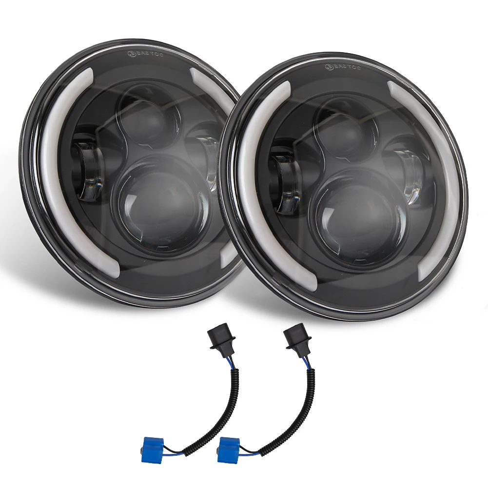 Car Angel Eyes Led Halo Headlights For Jeep Wrangler JK LJ TJ CJ 7 Inch Round LED Halo Angle Eyes Headlights Dropshipping CSV
Car Angel Eyes Led Halo Headlights For Jeep Wrangler JK LJ TJ CJ 7 Inch Round LED Halo Angle Eyes Headlights Dropshipping CSV