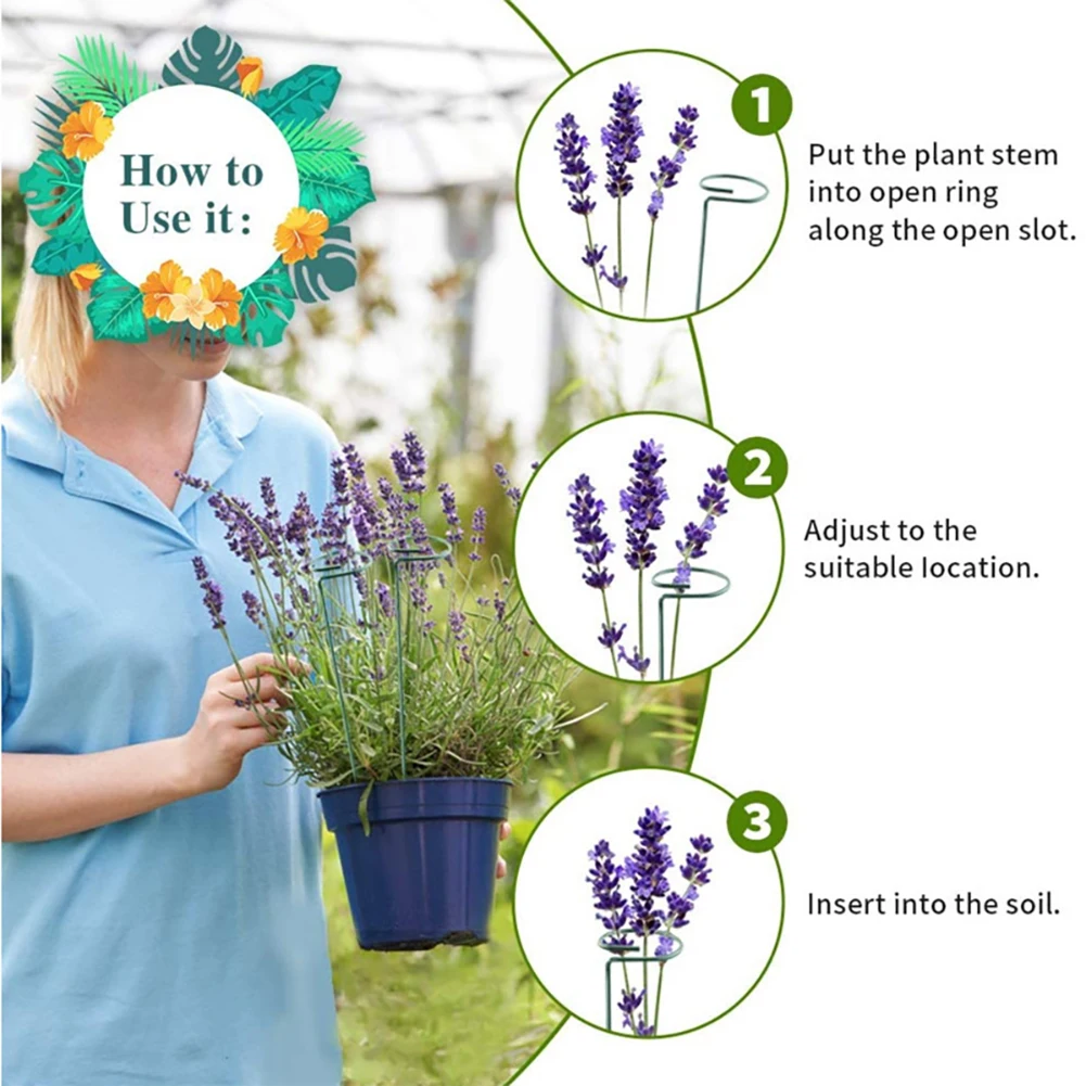 5PCS/10PCS Garden Support Stake Gardening Garden Single Stem Support Stake Plant Cage Support Rings (40cm / 15.8 inch)
5PCS/10PCS Garden Support Stake Gardening Garden Single Stem Support Stake Plant Cage Support Rings (40cm / 15.8 inch)