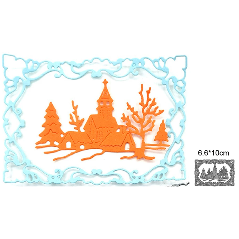 Christmas tree and house 2021 New metal cutting mold photo frame DIY scrapbook decoration embossing handmade template
Christmas tree and house 2021 New metal cutting mold photo frame DIY scrapbook decoration embossing handmade template
