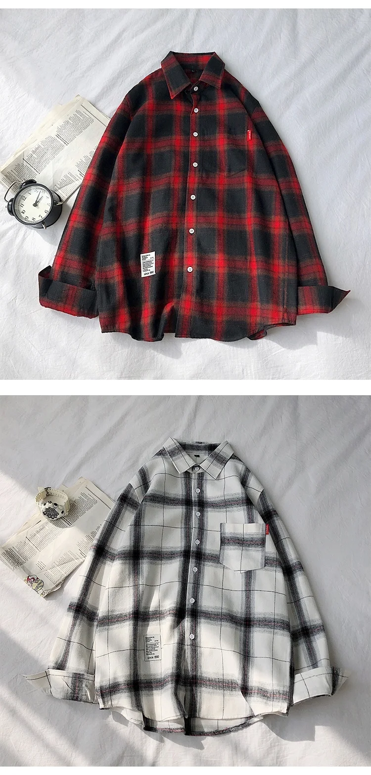 RUIHUO Long Sleeve Red Black Plaid Shirt Men Slim Fit Cotton Casual Shirts Men Clothing Fashion Brand M-3XL 2021 New Spring
RUIHUO Long Sleeve Red Black Plaid Shirt Men Slim Fit Cotton Casual Shirts Men Clothing Fashion Brand M-3XL 2021 New Spring
