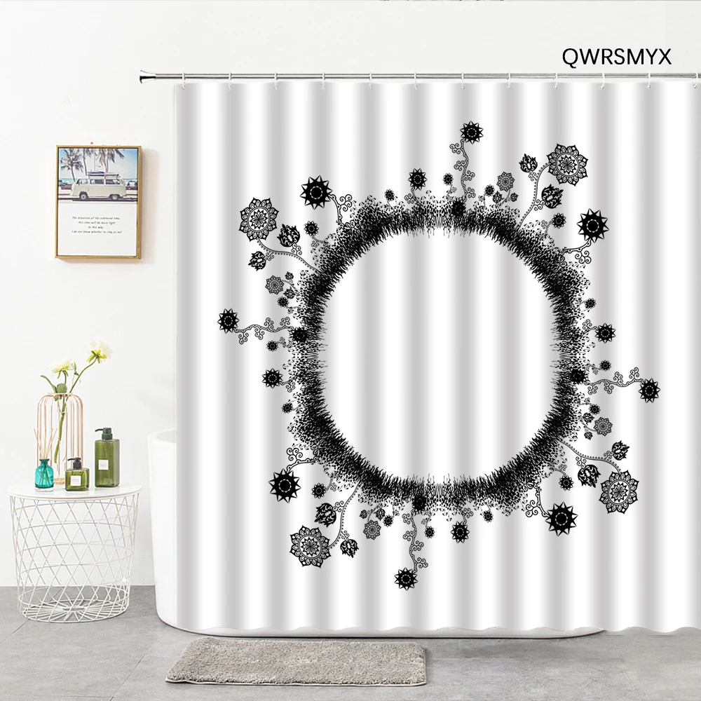 Black And White Flowers Birds Butterflies Shower Curtains Fabric Bathtub Screen For Bathroom Home Decor Wall Bathroom Products
Black And White Flowers Birds Butterflies Shower Curtains Fabric Bathtub Screen For Bathroom Home Decor Wall Bathroom Products