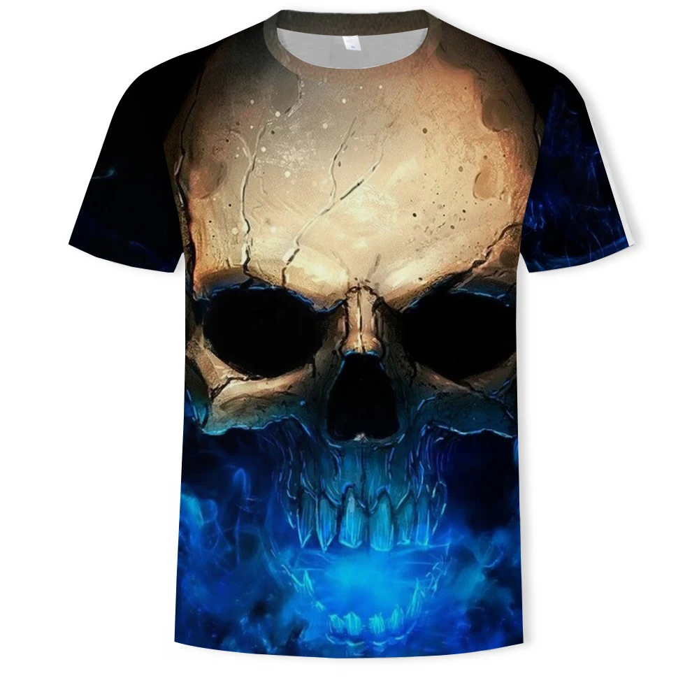3D printing men's and women's T-shirts outdoor casual daily skull head cool summer loose and comfortable O-neck short sleeves
3D printing men's and women's T-shirts outdoor casual daily skull head cool summer loose and comfortable O-neck short sleeves