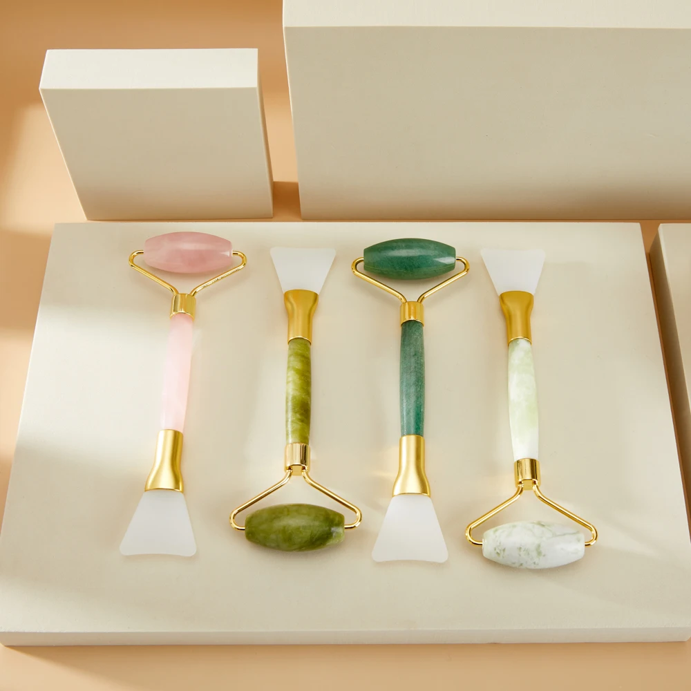 Natural stone Jade Gua Sha Scraper Massager Double Head Brushs Gouche Quartz Scraper Facial Roller Skin Lift Face Body Care Tool
Natural stone Jade Gua Sha Scraper Massager Double Head Brushs Gouche Quartz Scraper Facial Roller Skin Lift Face Body Care Tool