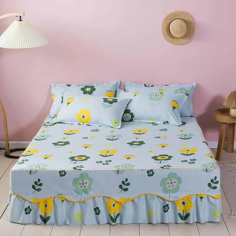 Luxury Bed Skirt Bedspread on The Bed Foldable Fitted Sheet Bed Machine Washable Bed Covers for Queen King Size
Luxury Bed Skirt Bedspread on The Bed Foldable Fitted Sheet Bed Machine Washable Bed Covers for Queen King Size