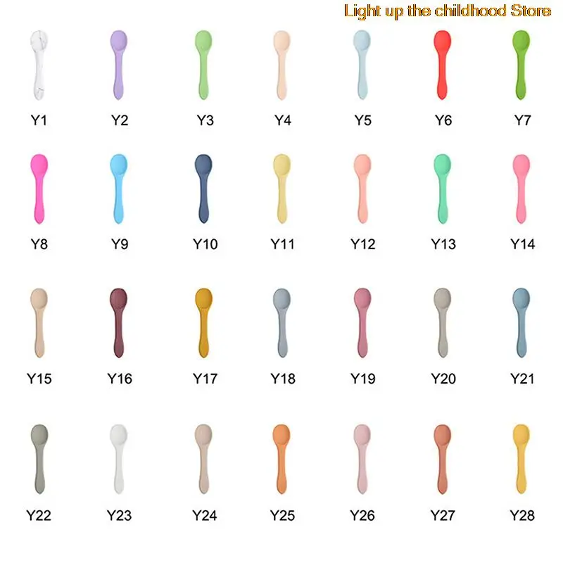 28 Candy Color Baby Soft Silicones Leper Safety Baby Learning Leper Antislip Children Food Tool Easy to rinse Servies
28 Candy Color Baby Soft Silicones Leper Safety Baby Learning Leper Antislip Children Food Tool Easy to rinse Servies