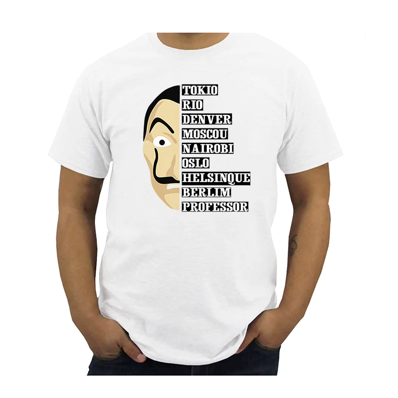 La Casa De Papel T-shirt Funny Dali Graphic Tee Money Heist The House of Paper Shirt Funny El Profesor Shirt Streetwear S-5XL
La Casa De Papel T-shirt Funny Dali Graphic Tee Money Heist The House of Paper Shirt Funny El Profesor Shirt Streetwear S-5XL