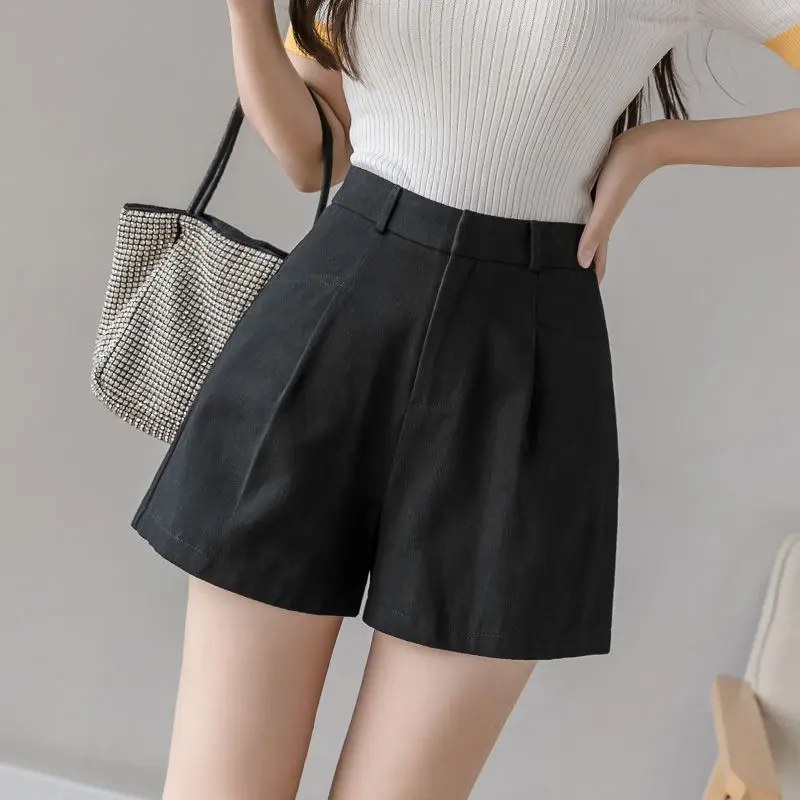 Overalls Women's Shorts High Waist Korean Cotton Wide Leg Summer White Plus Size Loose Sexy Black Casual Spandex Hot Short Pants
Overalls Women's Shorts High Waist Korean Cotton Wide Leg Summer White Plus Size Loose Sexy Black Casual Spandex Hot Short Pants