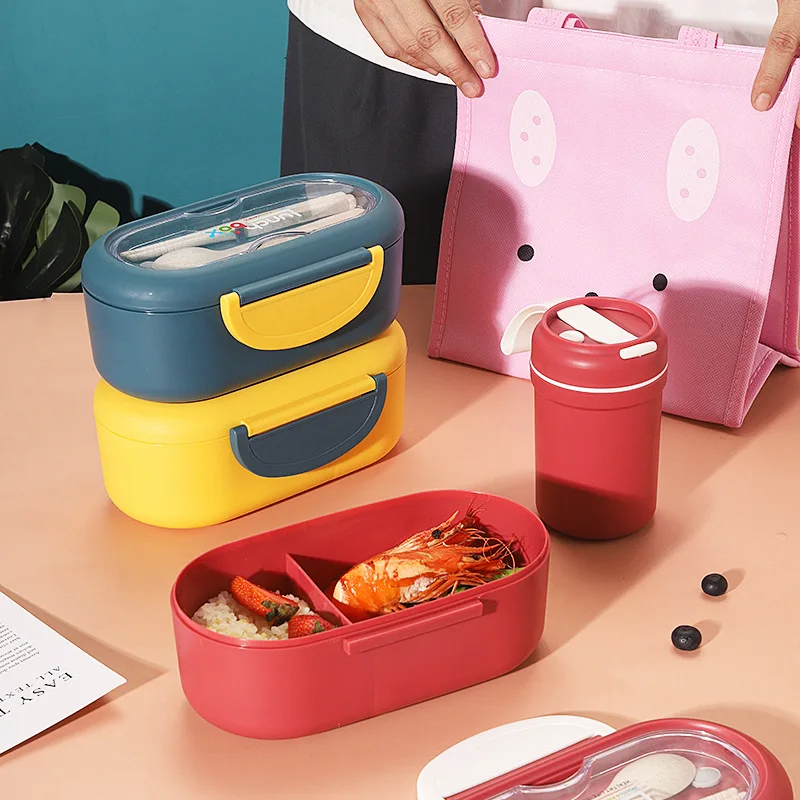 Lunch Box Children's Bento Box Portable Subdivided Microwaveable Plastic Food Container Sealed Soup Cup Insulated Bag
Lunch Box Children's Bento Box Portable Subdivided Microwaveable Plastic Food Container Sealed Soup Cup Insulated Bag