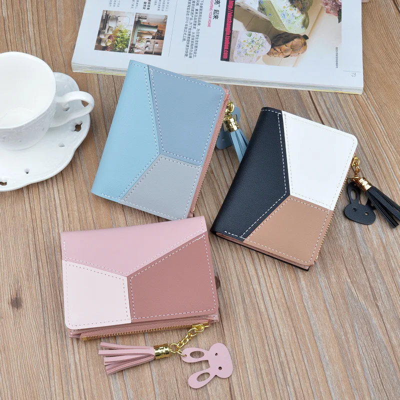 New Arrival Wallet Short Women Wallets Zipper Purse Patchwork Fashion Panelled Wallets Trendy Coin Purse Card Holder Leather
New Arrival Wallet Short Women Wallets Zipper Purse Patchwork Fashion Panelled Wallets Trendy Coin Purse Card Holder Leather