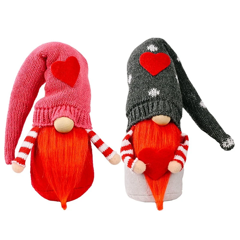 2 Pcs Valentine's Day Couple Doll Love-Heart Faceless Doll Gnome Holiday Figurines Kid Toy Decorations Lover Gift
2 Pcs Valentine's Day Couple Doll Love-Heart Faceless Doll Gnome Holiday Figurines Kid Toy Decorations Lover Gift