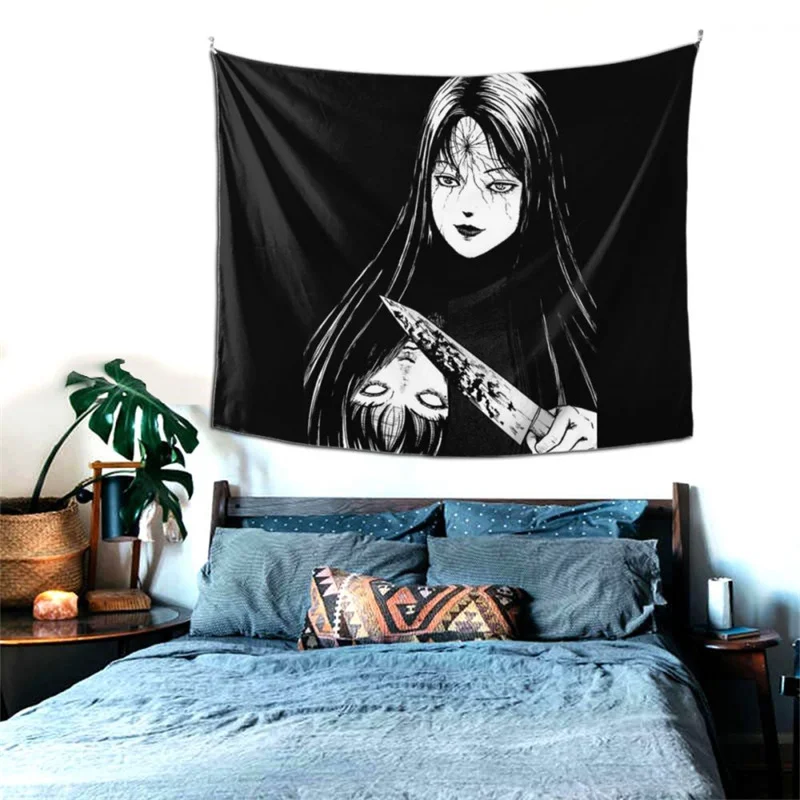 FFO Japanese Anime Junji Ito Tapestry Manga Wall Poster Hanging Tapiz Horror Tapestries Polyester Blankets Home Decoration
FFO Japanese Anime Junji Ito Tapestry Manga Wall Poster Hanging Tapiz Horror Tapestries Polyester Blankets Home Decoration