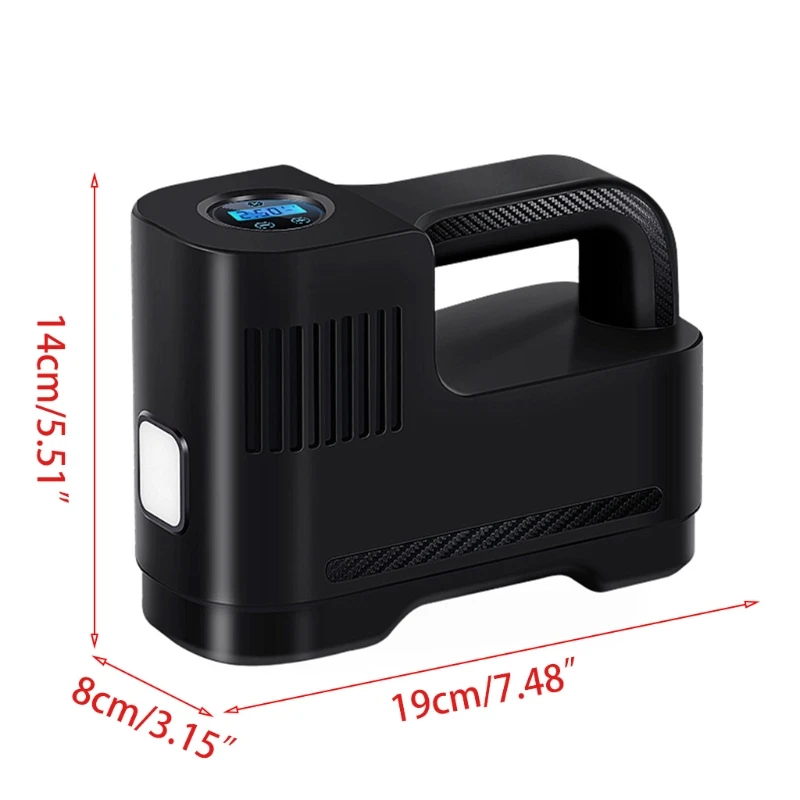 Portable Car Air Compressor Auto Motorcycle DC 12V LED Light Digital Tire Inflator Air Pump 
Portable Car Air Compressor Auto Motorcycle DC 12V LED Light Digital Tire Inflator Air Pump