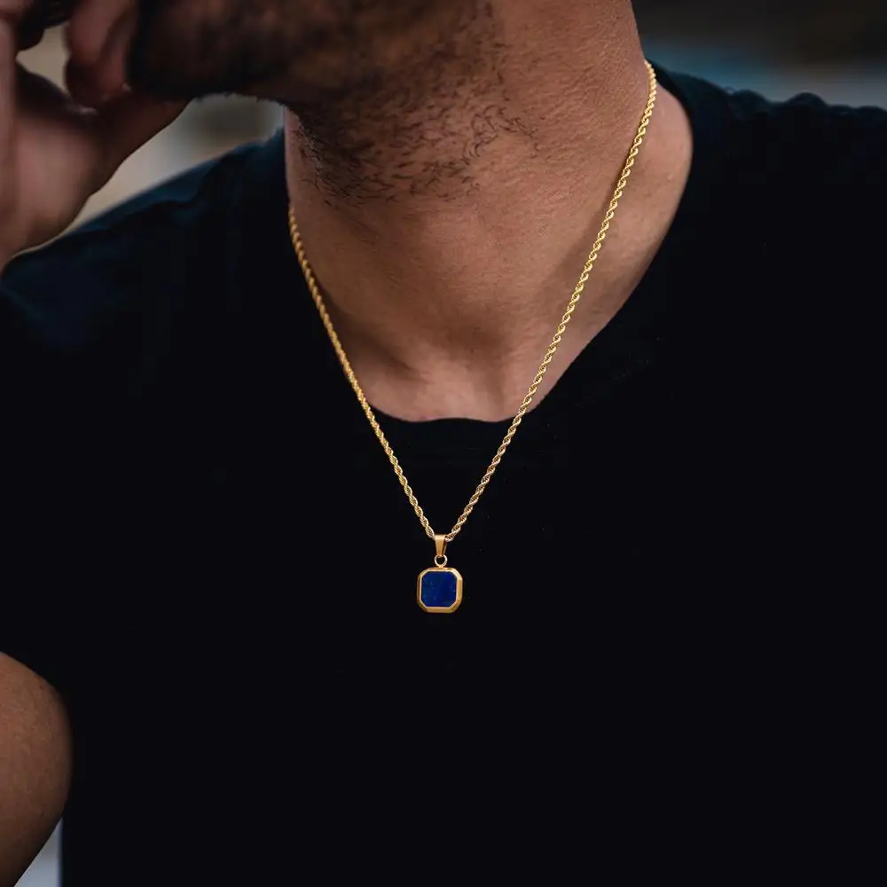 Stainless Steel Opal Square Pendant Necklace for Men Women Trendy Shell Stone Choker Twist Chain Vintage Punk Jewelry Gift
Stainless Steel Opal Square Pendant Necklace for Men Women Trendy Shell Stone Choker Twist Chain Vintage Punk Jewelry Gift
