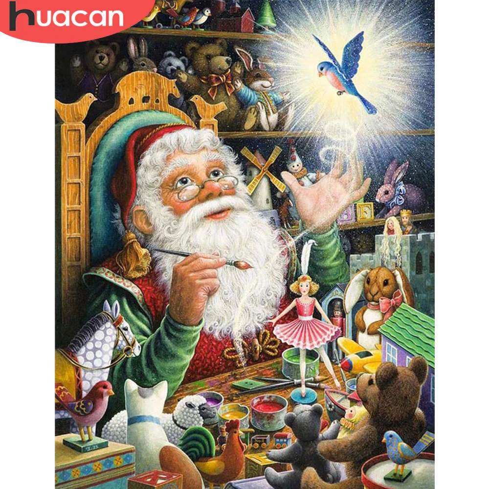 HUACAN Full Square/Round 5d Diamond Painting Santa Claus DIY Diamond Embroidery Cross Stitch Christmas Mosaic Picture Home Decor
HUACAN Full Square/Round 5d Diamond Painting Santa Claus DIY Diamond Embroidery Cross Stitch Christmas Mosaic Picture Home Decor